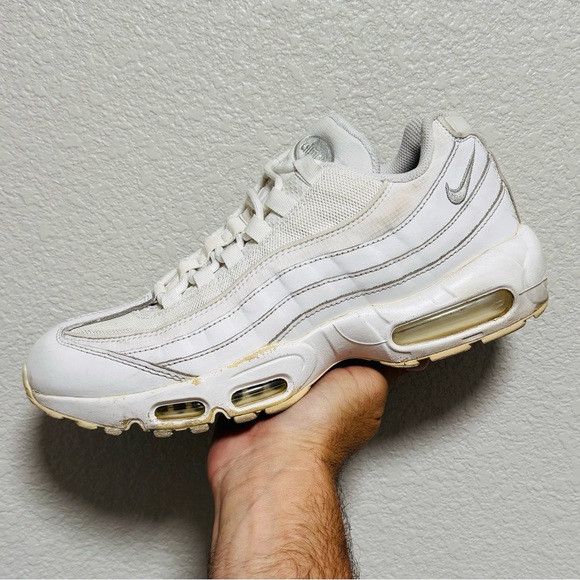 Nike Air Max 95 Essential ‘White Grey Fog’ 2020 Sz 9M - Picture 1 of 9